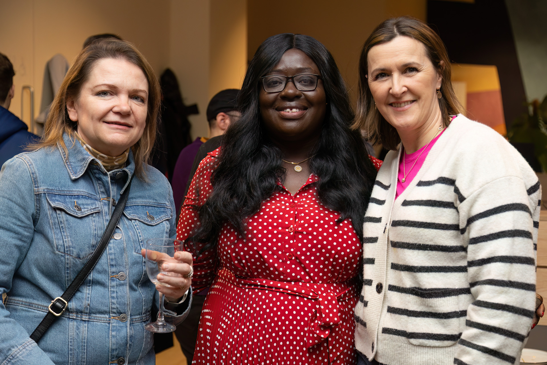 Cynthia Mensah from Barclays Eagle Labs at the Huddle Wimbledon Launch party with Lucy Kane from Time and Leisure